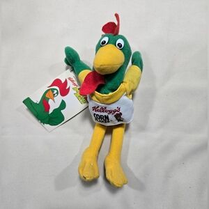 Kellogs Corn Flakes Green and Yellow Bird Plush Toy